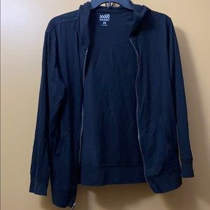 Black zip up hoodie